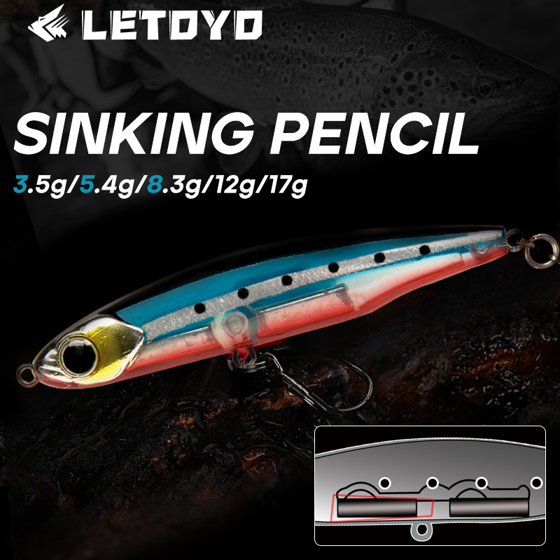 Fishing Lure Spinnerbait - 레토요 싱킹 펜슬 17g 12g-3.5g 인조