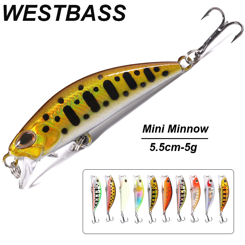 WESTBASS 1PX 마이크로 미노우 루어 55mm- - Fishing Lure Popper 리뷰 및 가격