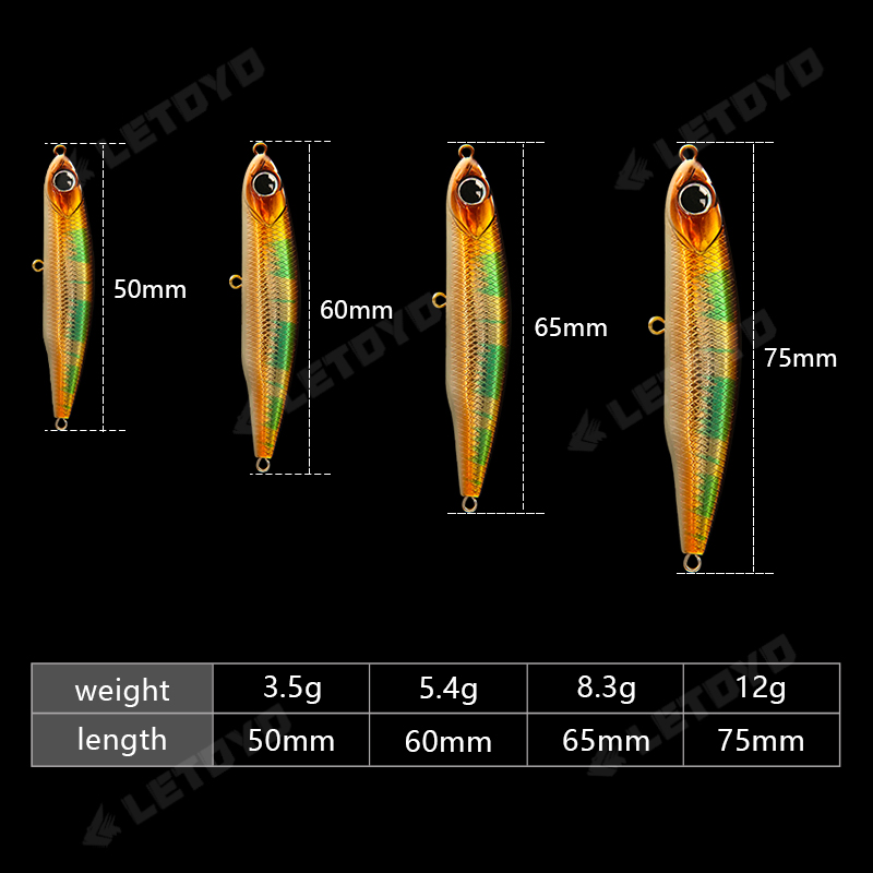 레토요 싱킹 펜슬 17g 12g-3.5g 인조 미끼 하 - Fishing Lure Spinnerbait 리뷰 및 가격