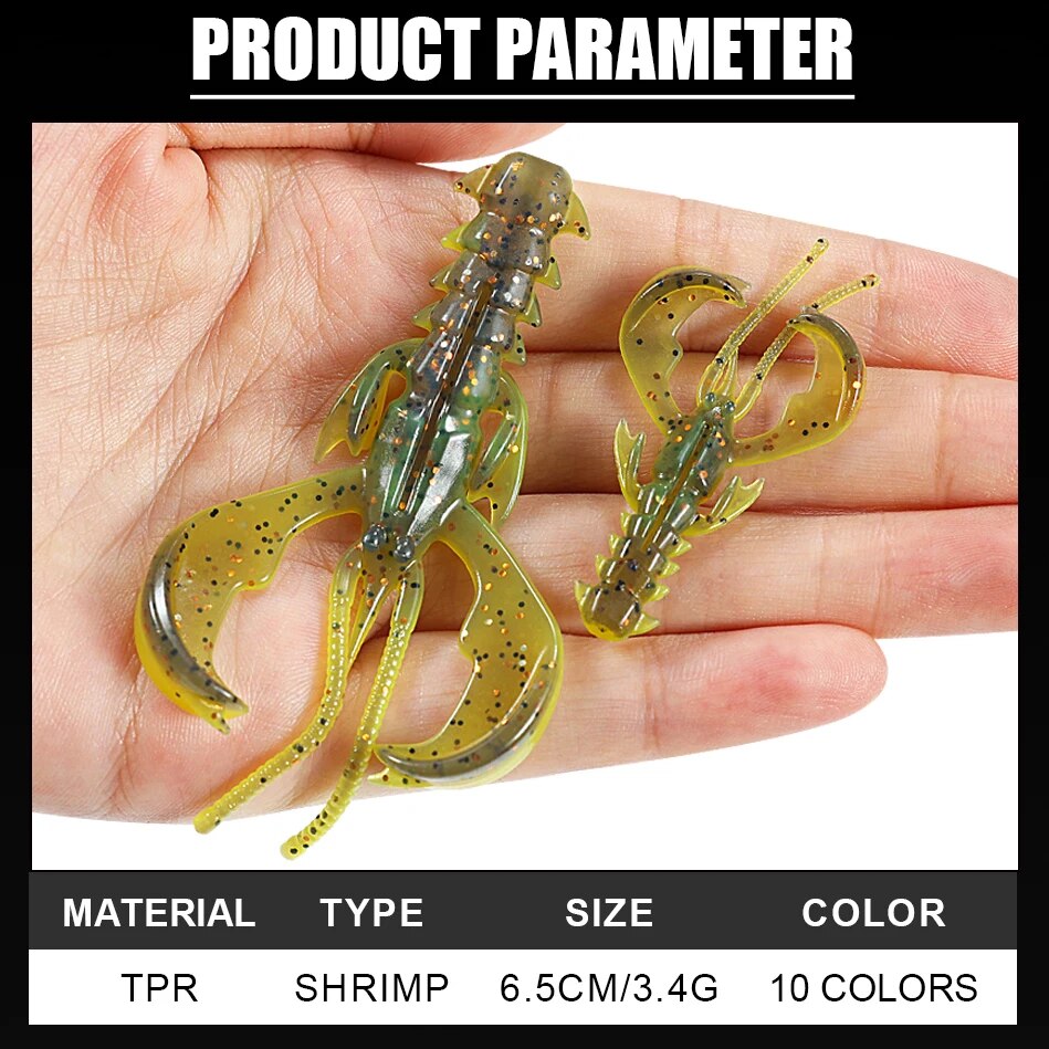 Spinpoler 민첩한 새우 부드러운 미끼 낚시 미끼 - Fishing Lure Soft Plastic 리뷰 및 가격