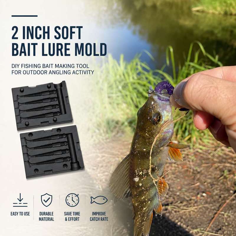 2인치 소프트 베이트 루어 몰드 DIY 낚시 미끼 제작 - Fishing Lure Making Kit 리뷰 및 가격