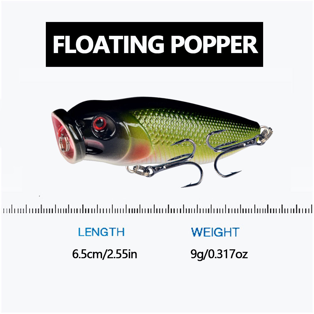 1개입 팝퍼 낚시 루어 탑워터 팝퍼 워블러 인공 하드  - Fishing Lure Popper 리뷰 및 가격